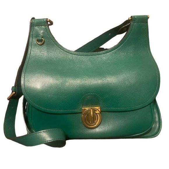 Tory Burch Handbags - Tory Burch Green Saddle Bag